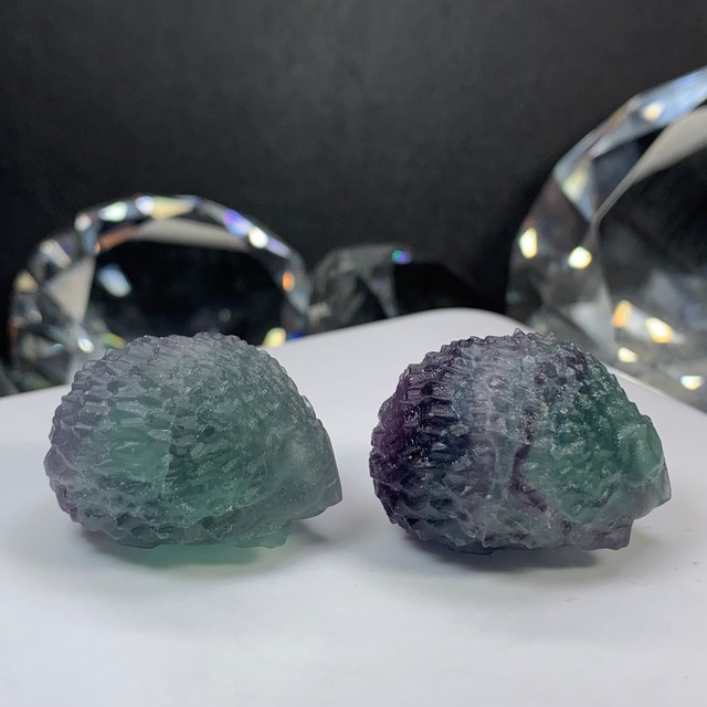 11.可愛いフローライトハリネズミさん☆ペアセット