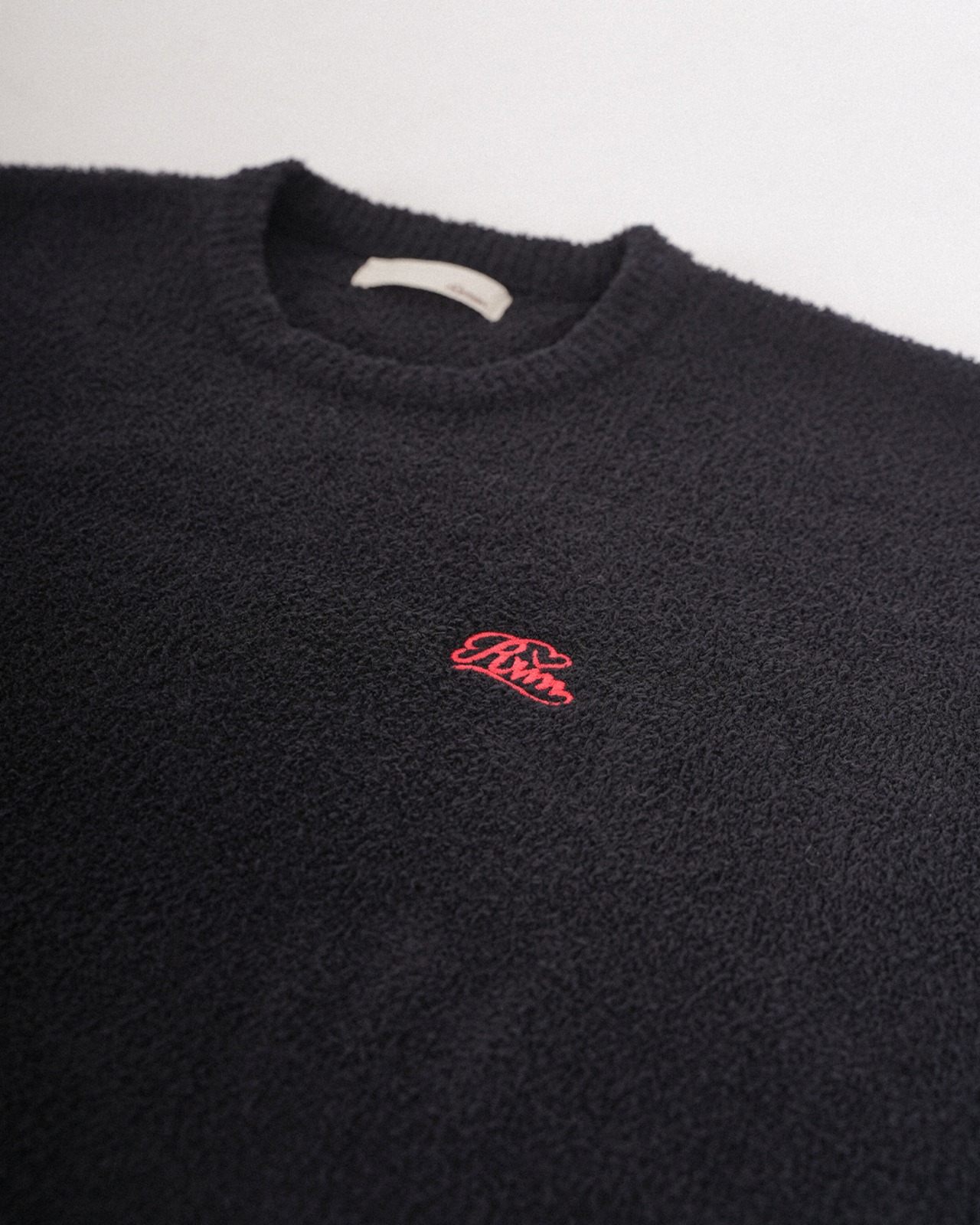 【#Re:room】CACTUS HEART APPLIQUE MALL KNIT［REK164］