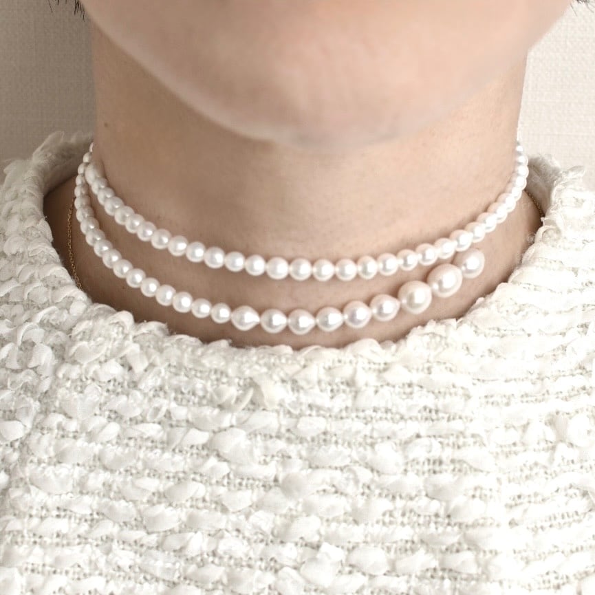 メモリーパールチョーカーネックレス | coscos