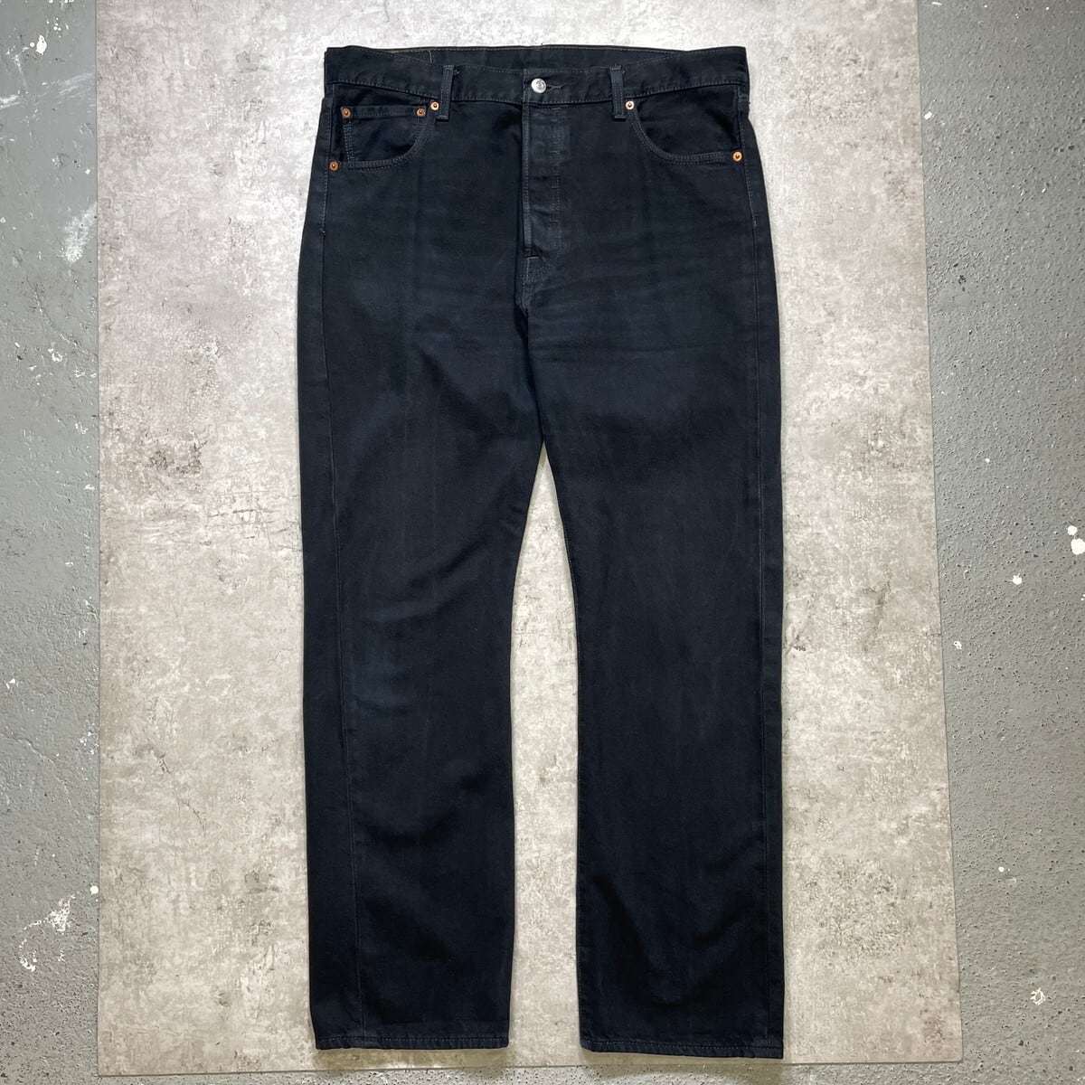 90年代 USA製 Levi's リーバイス 後染め テーパード ブラックデニム