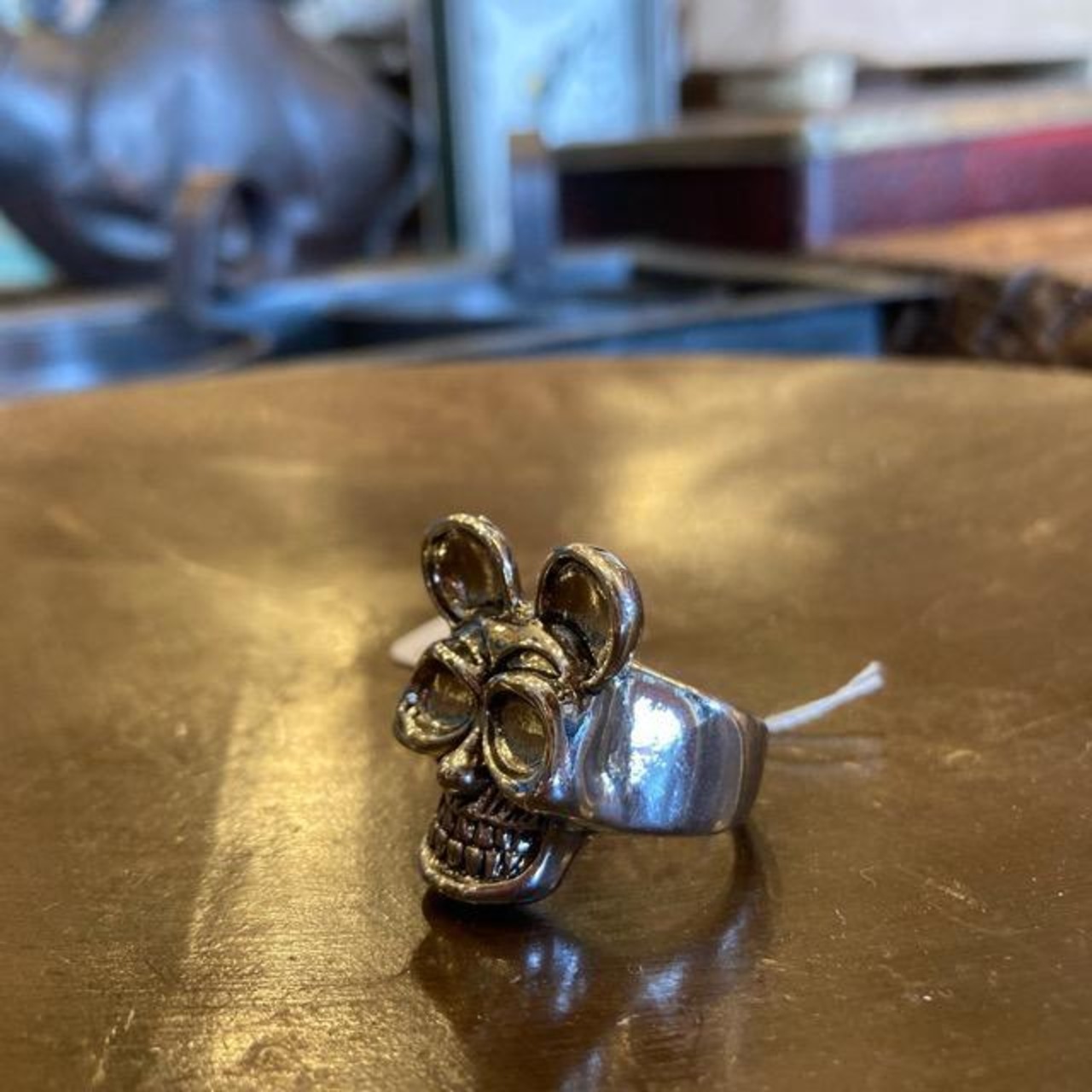 TOPANGA Accessories　ドクロマウスリング　13号