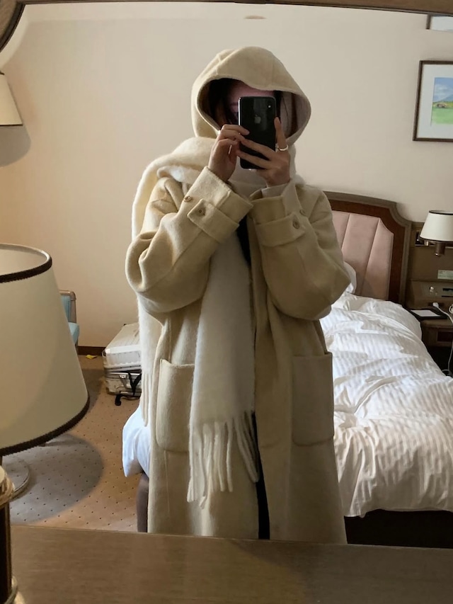 (予約) JINSIM / Suar hood coat 1color