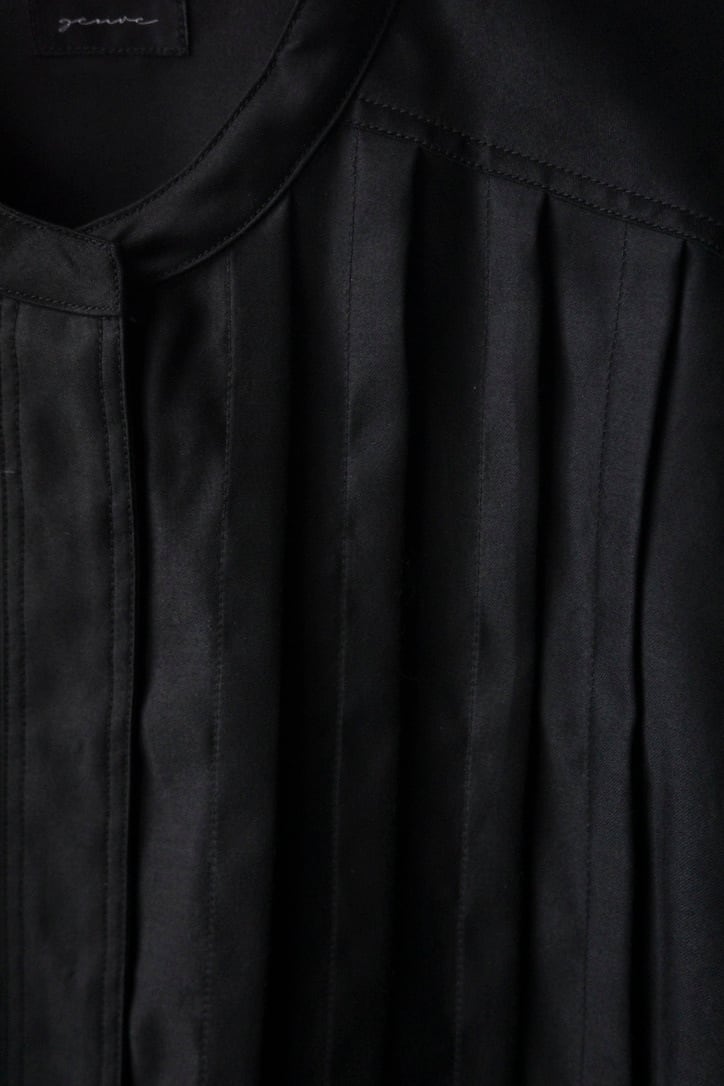 genre ジャンル / TUCK BLOUSE (BLACK ) | genre genre ジャンル / TUCK BLOUSE (BLACK ) | genre