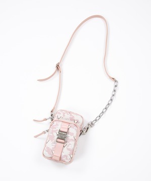 BOY LONDON 【 EAGLE PATTERNED POCKET SHOULDER BAG PINK 】