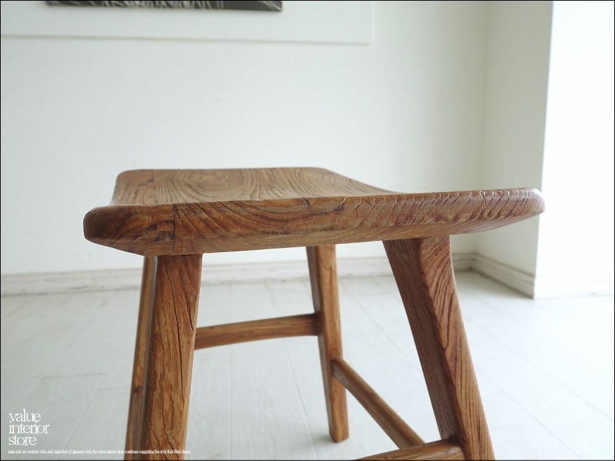 チーク・無垢材スツール・ベンチ・天然木 オールドチーク スツール ベンチ 幅60cm おしゃれ 木製 無垢材