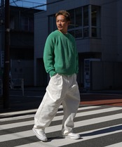 【#Re:room】PIGMENT COLOR BIG CREW KNIT［REK134］