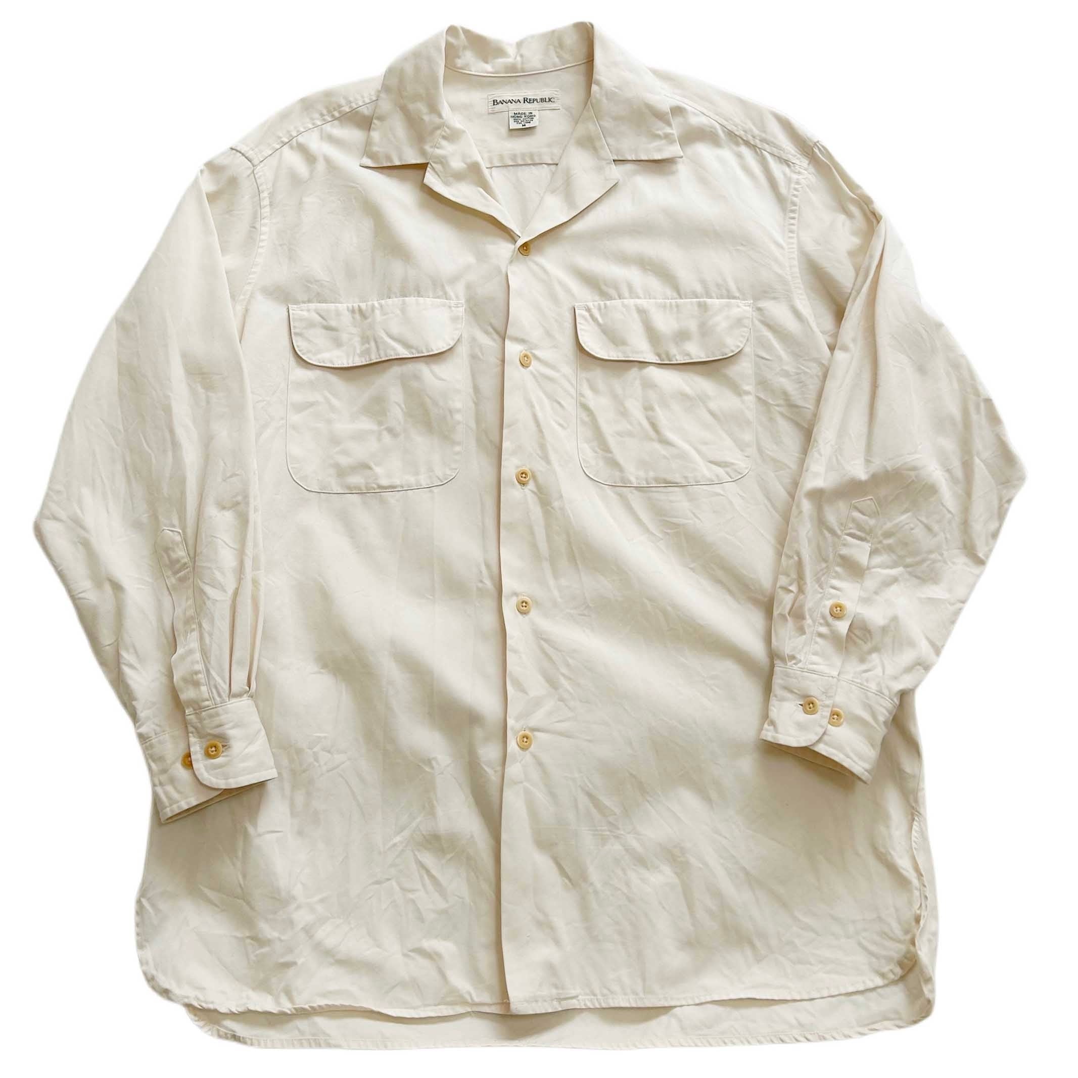 80s Banana Republic ハワイアンシャツ ヴィンテージ 80s BANANA REPUBLIC バナリパ オープンカラー コットン