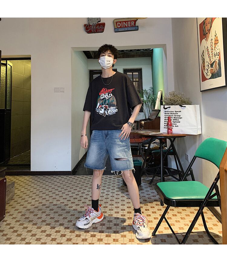 全3色 Tシャツ カットソー プリント カジュアル シンプル