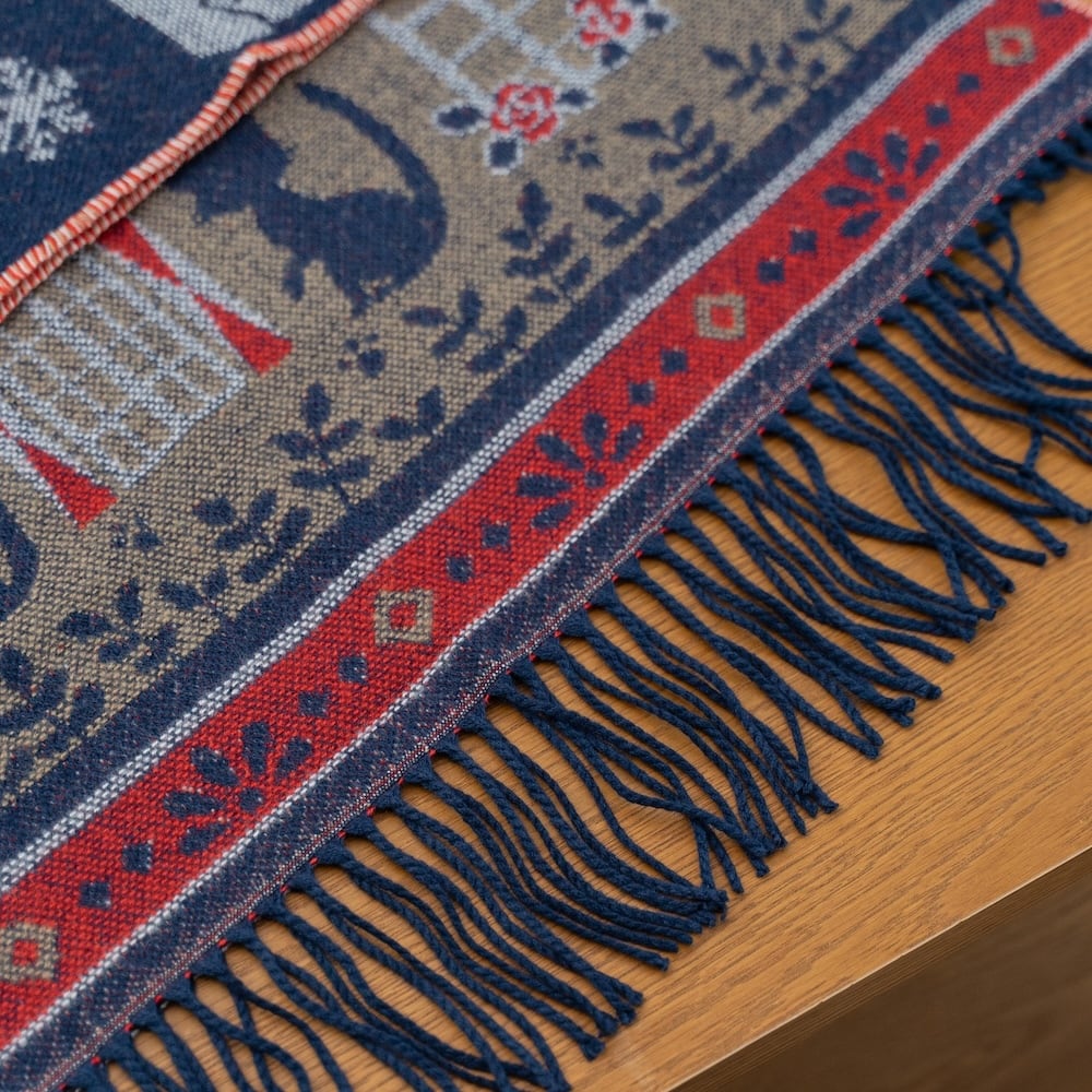 魔女の宅急便 ボタン付ストール コリコの街（8783） | すすのこ商店