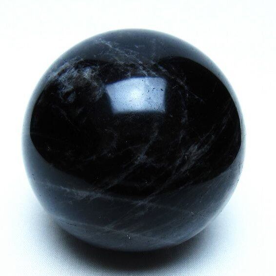 モリオン 黒水晶 丸玉 69mm 一点物 151-9474