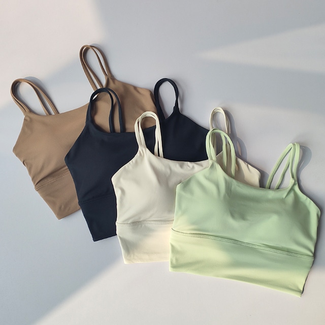 Strap Cropped Bra Top   BM0017