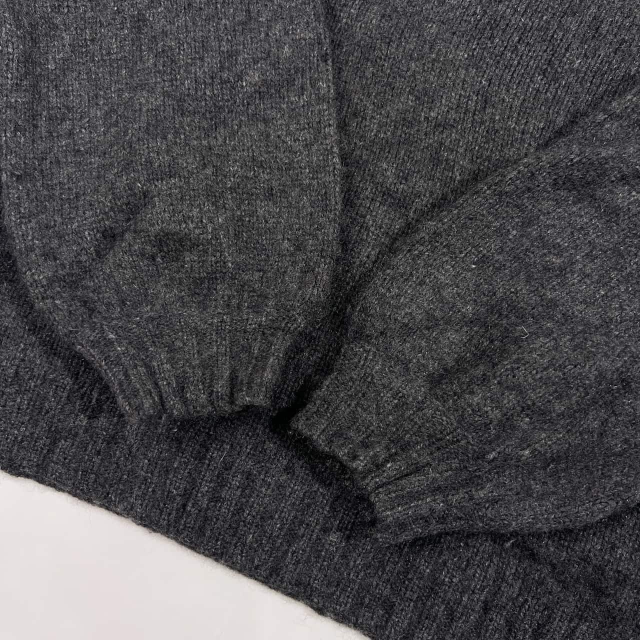 カシミヤ100% BODY DRESSING Deluxe ボディドレッシングデラックス Vネック ニット セーター 38/グレー レディース