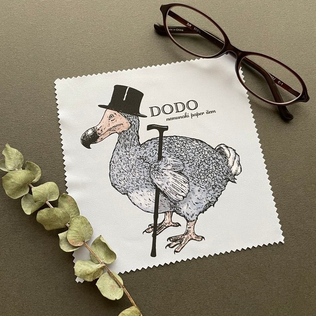 《鳥/ドードー》クリーニングクロス ドードー紳士 メガネ拭き nemunoki paper item