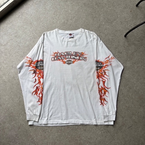 00s Harley-Davidson "Flame" L/S T-shirt【仙台店】