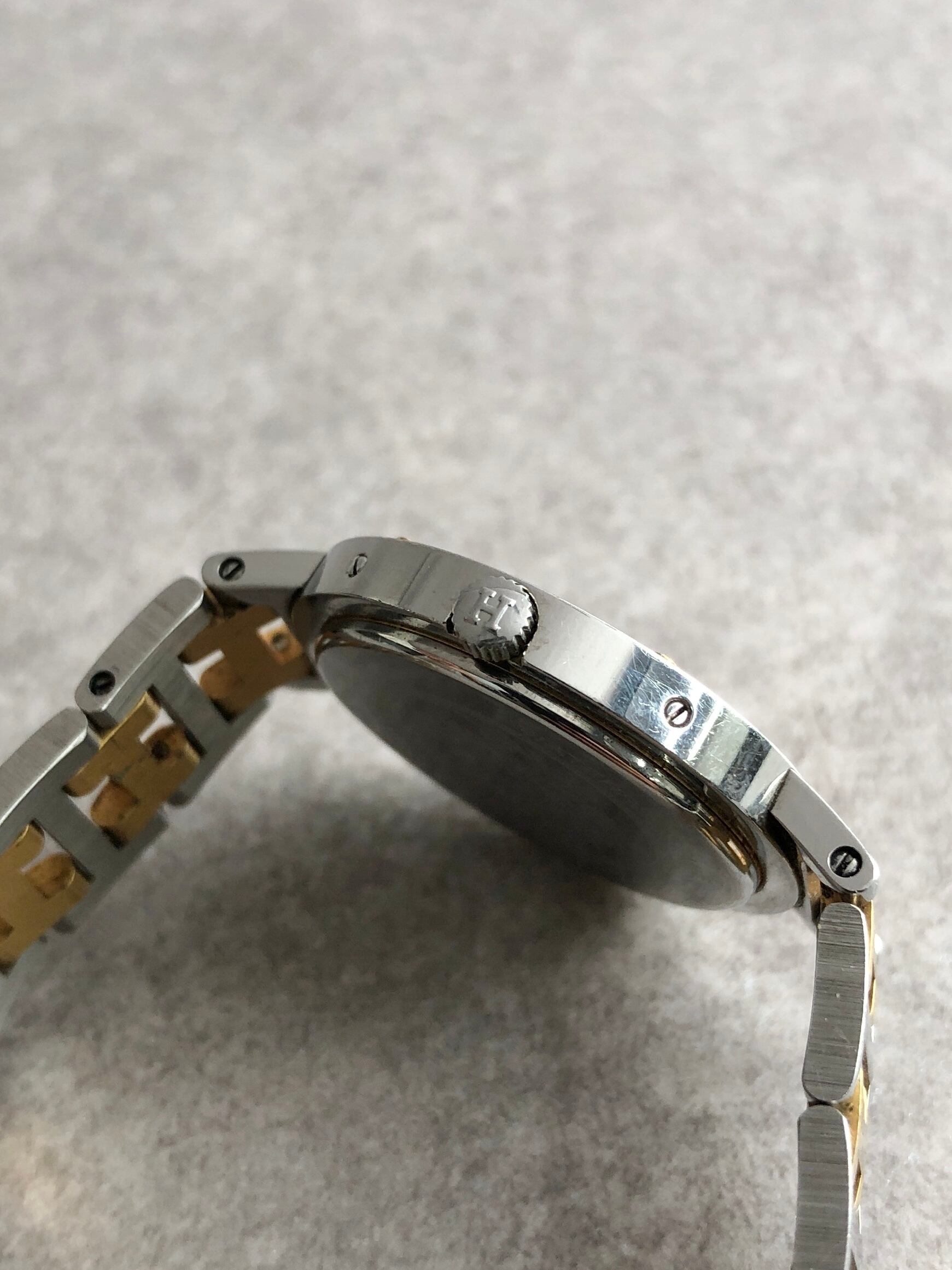 HERMES エルメス クリッパー 腕時計 ゴールド×シルバー ステンレス