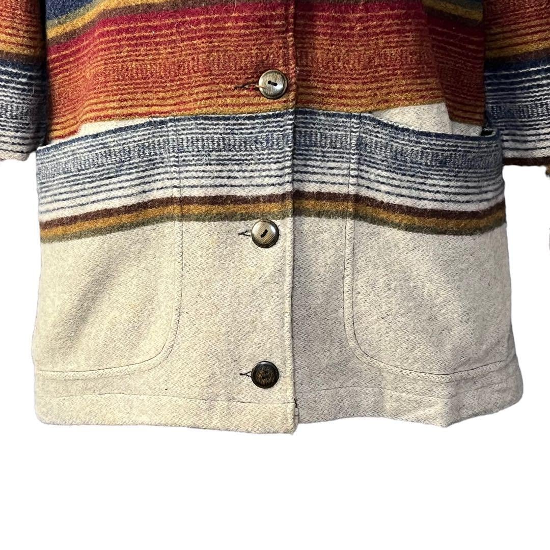 ウールリッチ　USA製　ウールジャケット　ジッパアップ　ネイティブ柄　美品