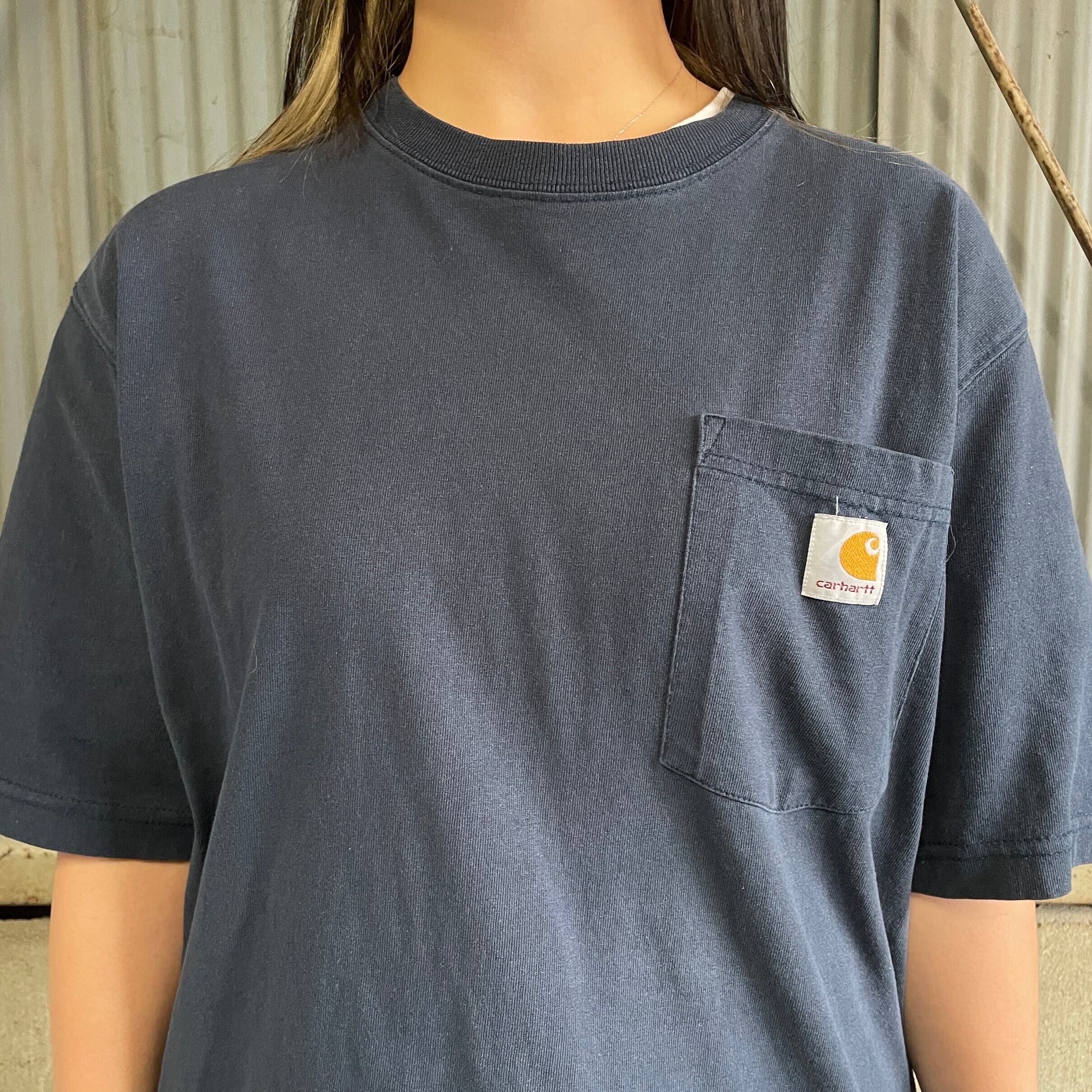 Carhartt カーハート ワンポイントロゴ ポケットTシャツ メンズS 古着 