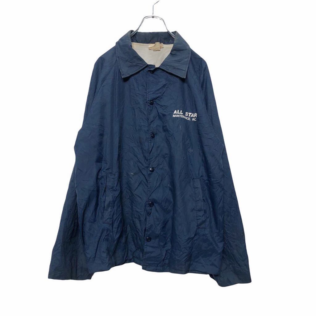 コーチジャケット Lサイズ ナイロンジャケット 紺 ネイビー 古着卸