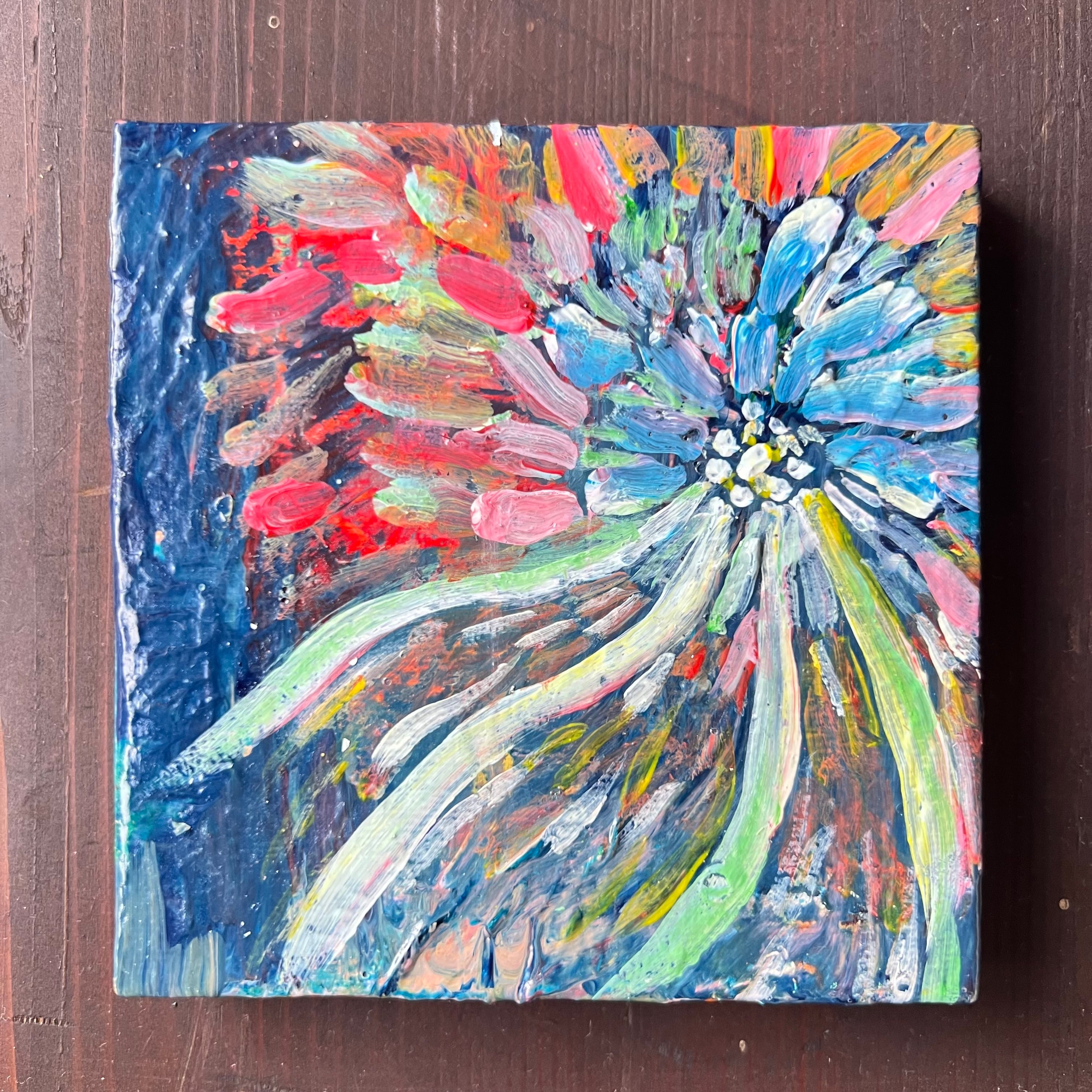 119_モダンアート 抽象画 キャンバス(180mm ✖️180mm) | そんざいがげ