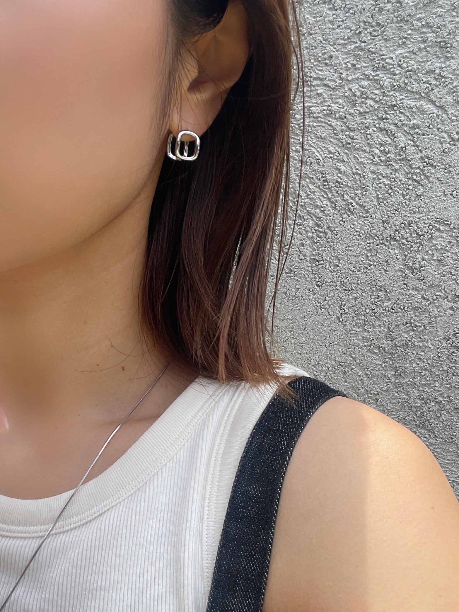 ダブリングスクエアピアス | joie