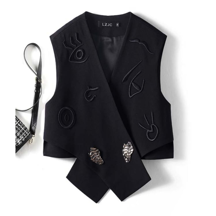 アシンメトリーデザインベストR01262