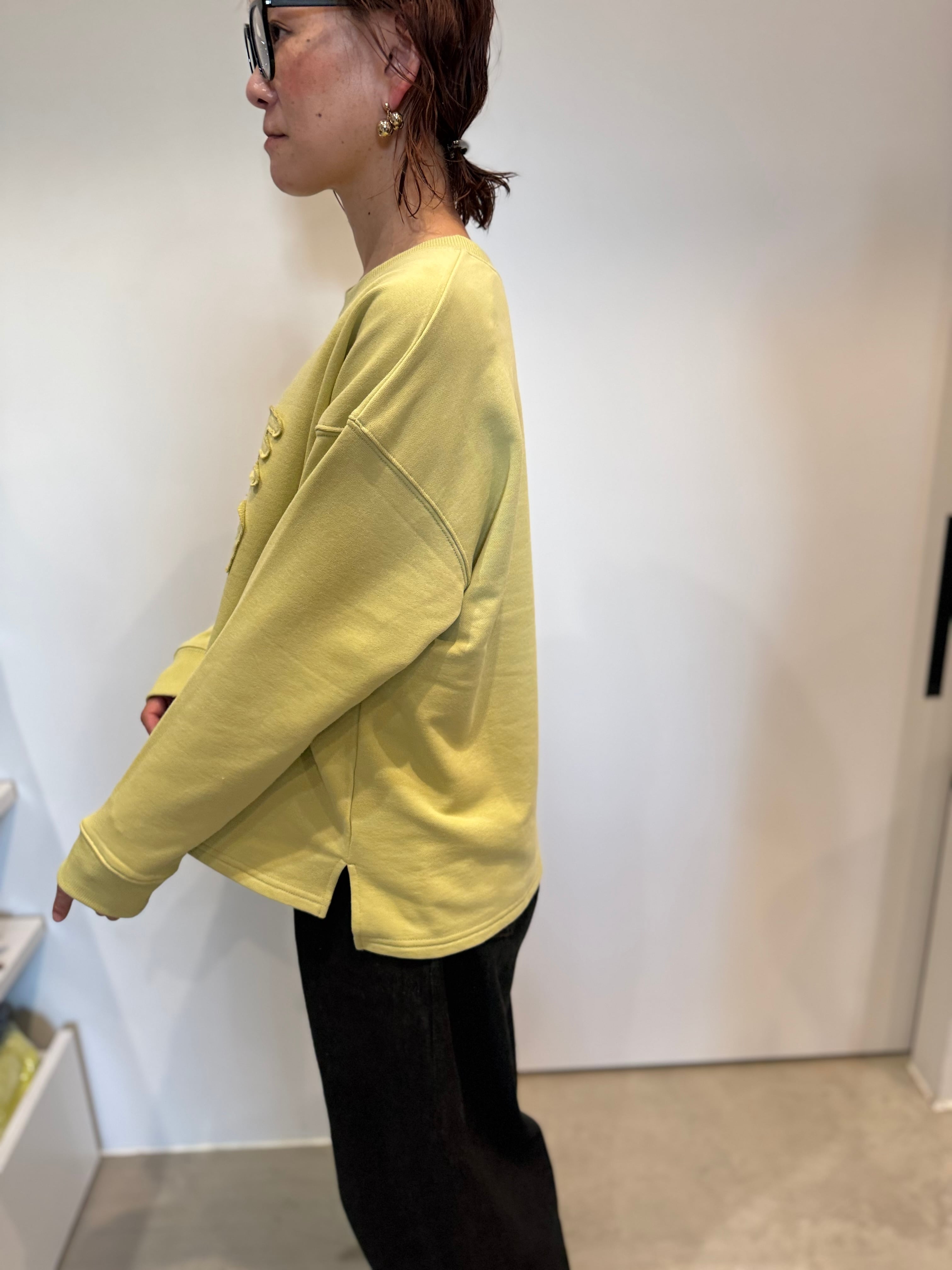 【SELECT】刺繍アップリケロゴトレーナー