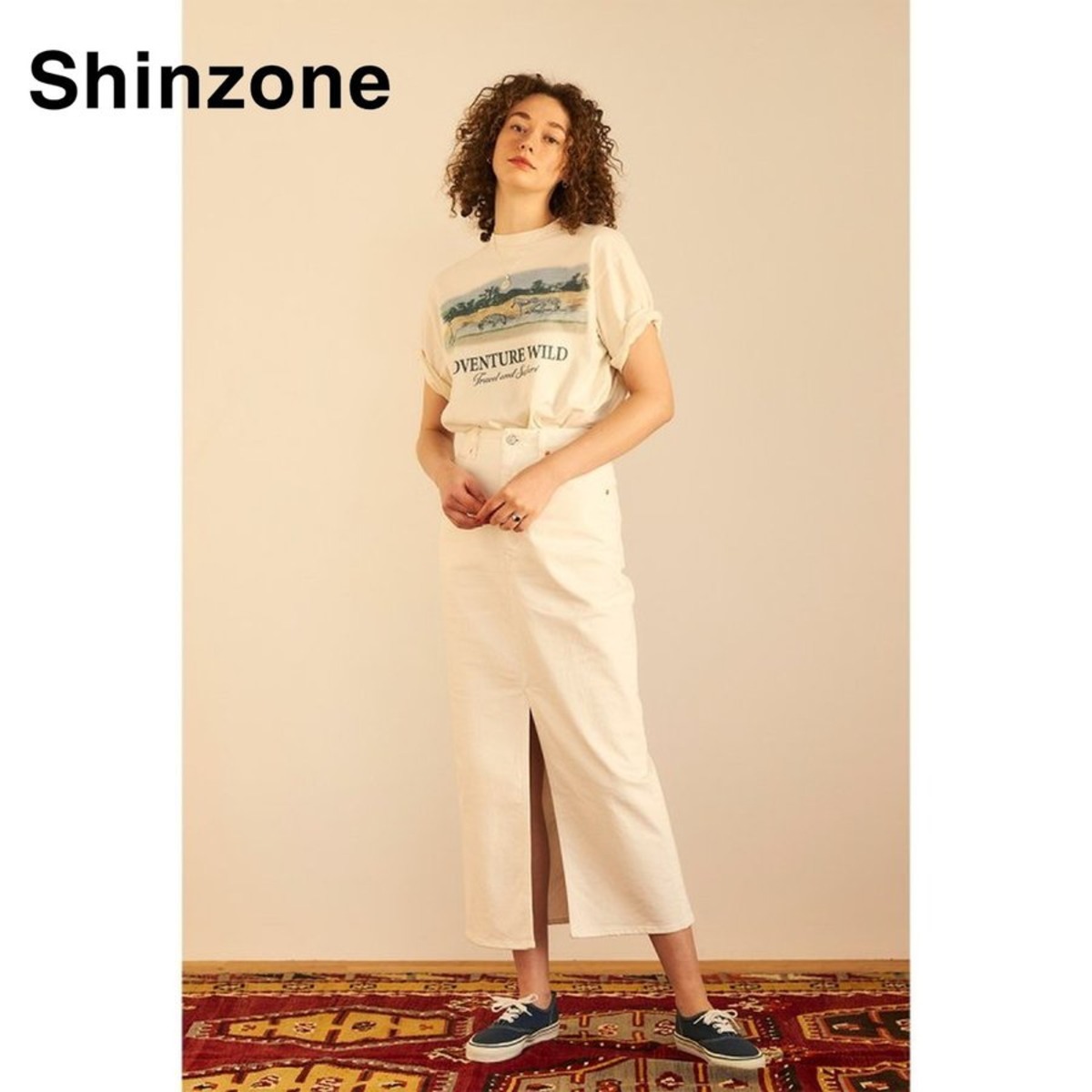 shinzone バックスリットスカート