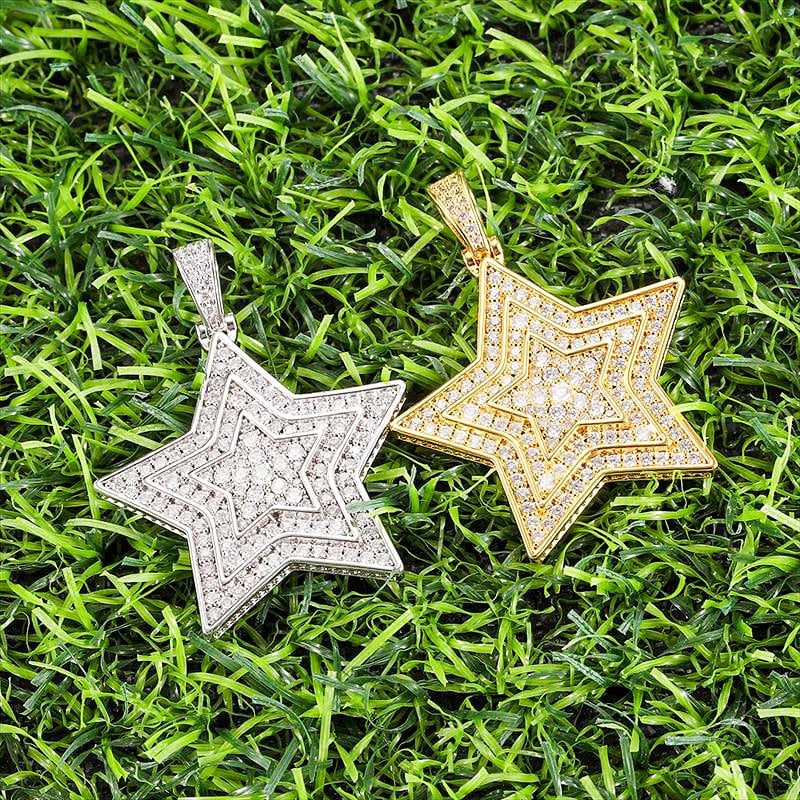 Iced Out Star Necklace 【LA Trend 2025】 | Glitter