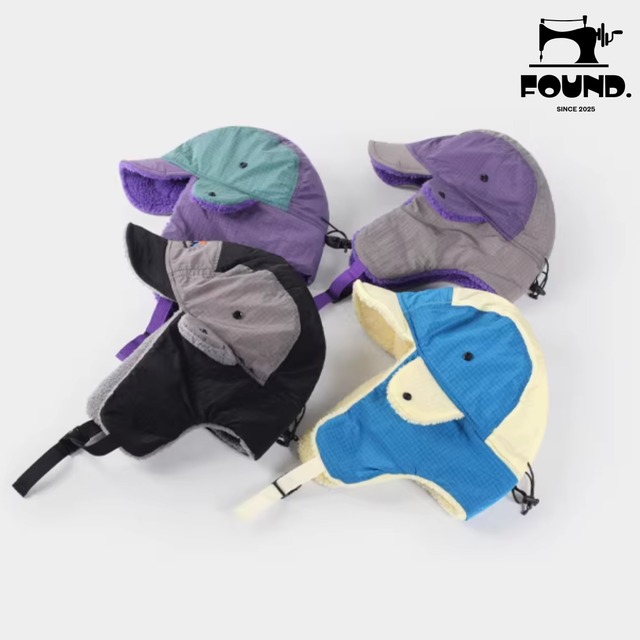 The Sunrise Color-Block Fleece Ear-Flap Ski Hat (Unisex) (FD003)