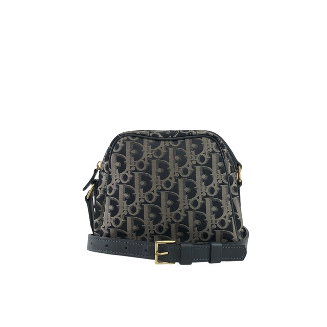 Christian Dior クリスチャン ディオール トロッター ショルダーバッグ ブラック PVC レザー ミニバッグ vintage ヴィンテージ オールド gc672z