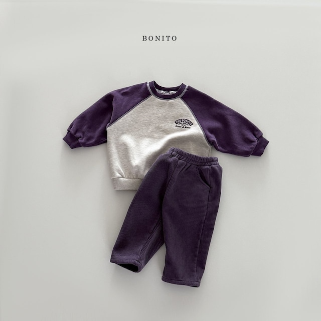 *即納* BONITO 配色ラグランMTM ジュニア