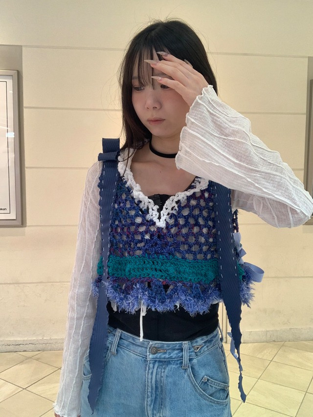 【i-mai-main】スイスイ泳ぐお魚さんのビスチェ