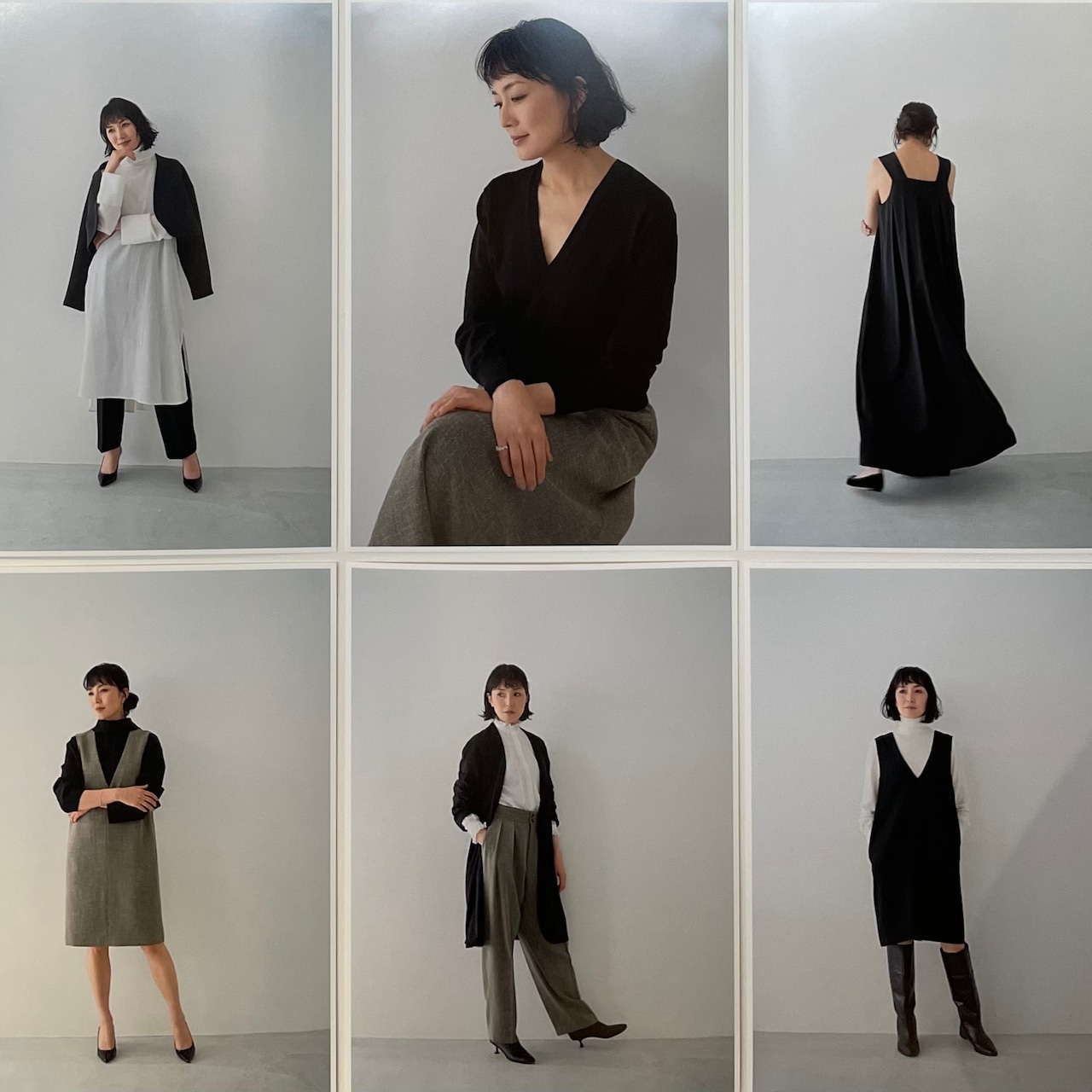 SINME ツィードフレアスカート