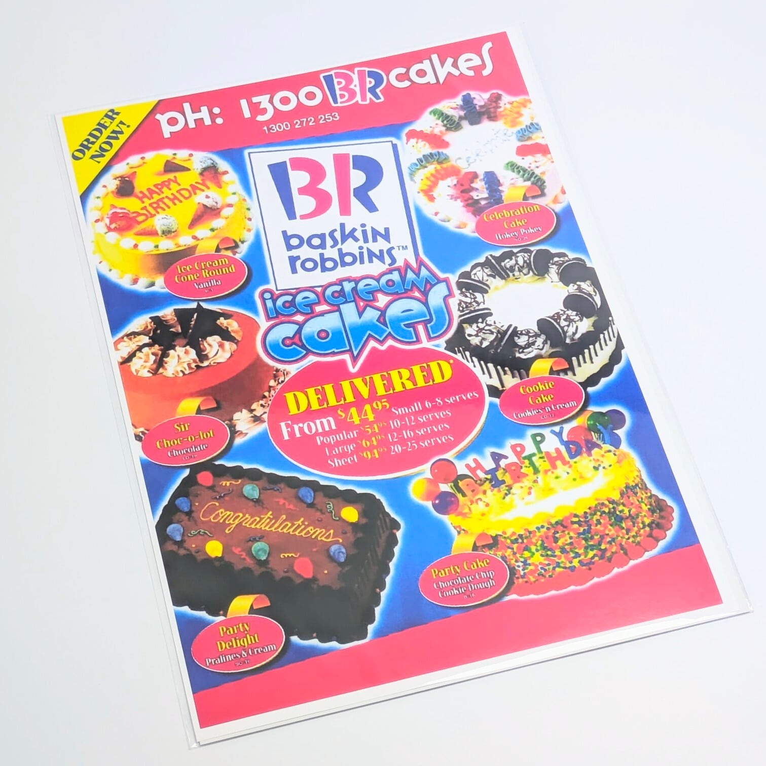 ♫ ちょうどいいB4ポスター ♫【 Baskin-Robbins ( バスキンロビンス )   】サーティワン アイスクリーム〚アメリカン雑貨 アメトイ〛