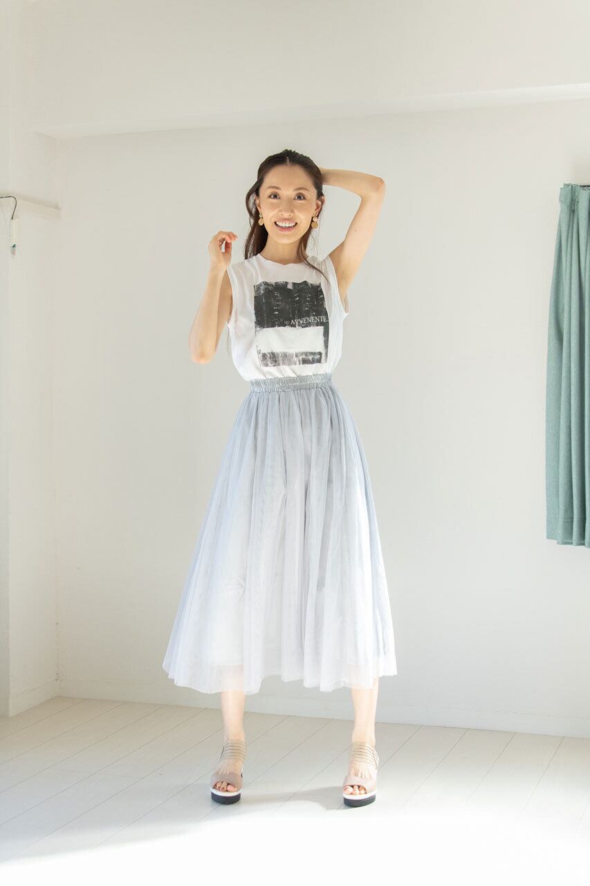 ダブルチュール ボリュームスカート