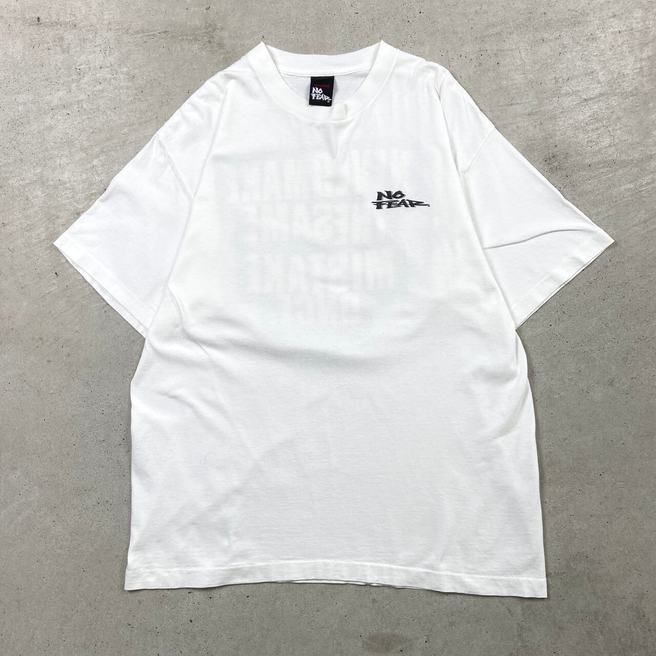 90年代 USA製 NO FEAR メッセージ プリントTシャツ バックプリント 