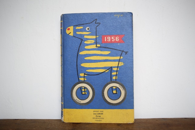 フランス アンティーク ヴィンテージ DUNLOP SAVIGNAC 1956年 手帳 サヴィニャック N-02467(56)