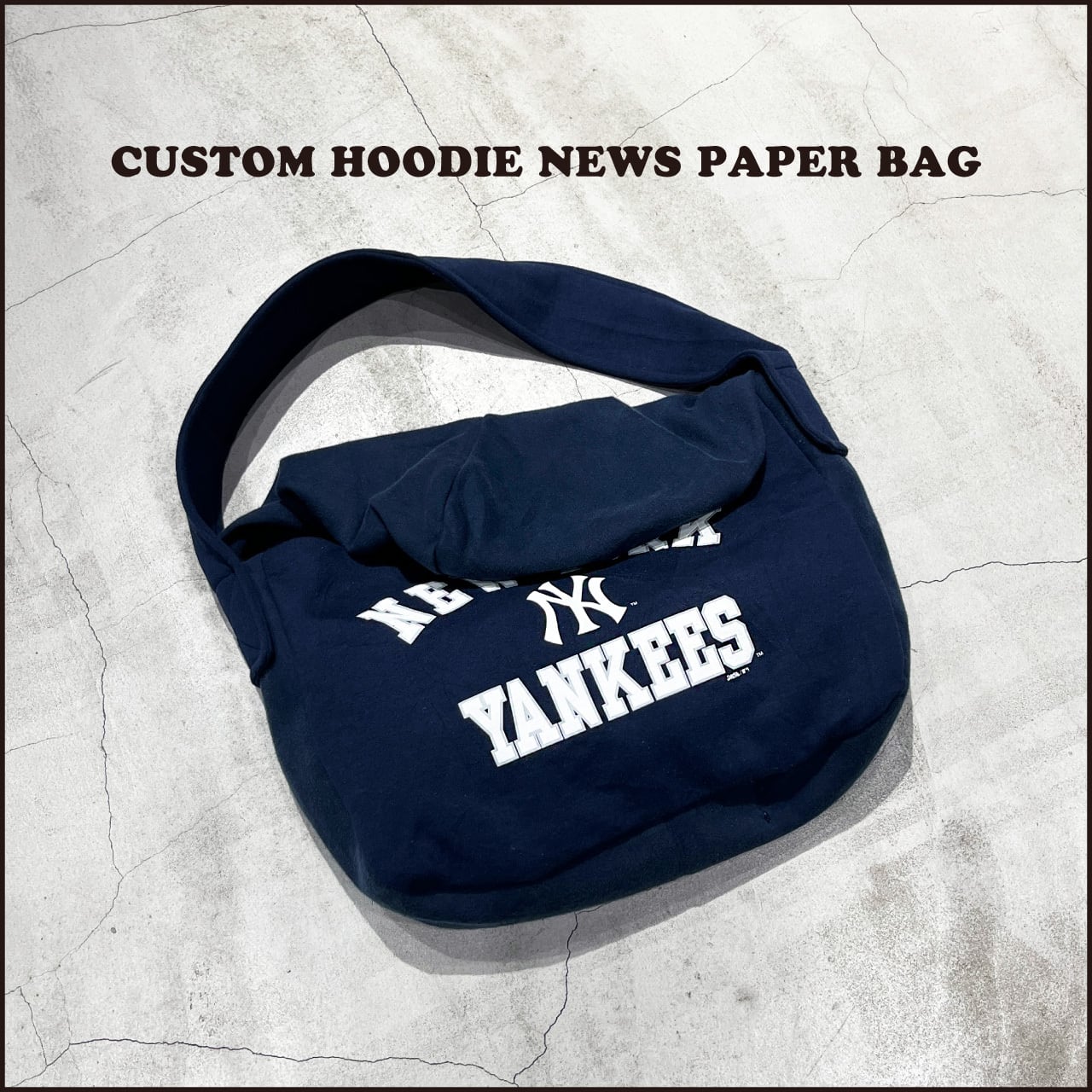 CUSTOM HOODIE NEWS PAPER BAG (NY)