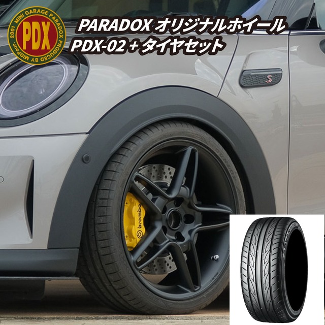 【即納可能】PARADOX オリジナルホイール PDX-02 タイヤセット