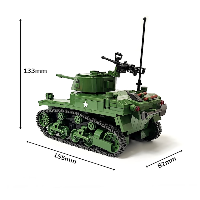 アメリカ M3A1 スチュアート 601PCS ESシリーズ