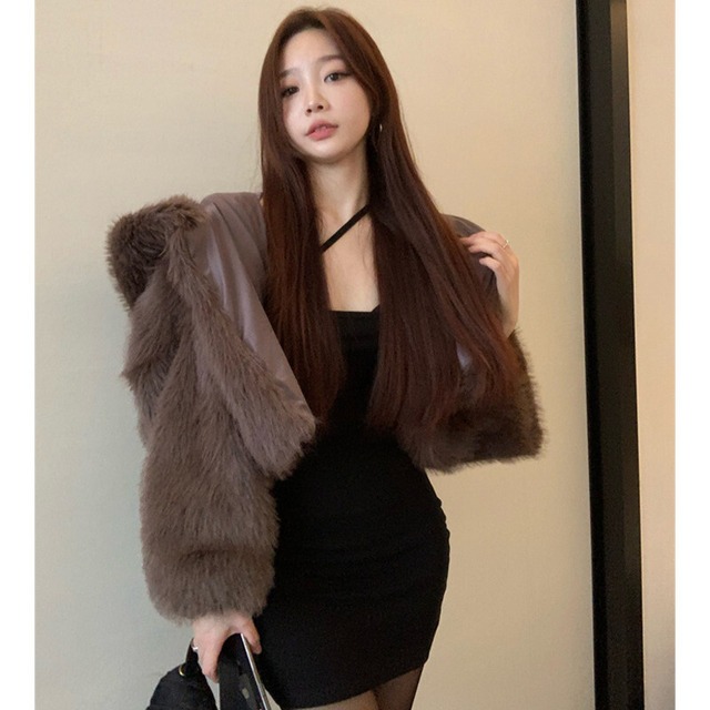 レッドオータムウィンタートップス ドレス ショートルーズカーディガン ロング 秋物 冬物 ガールズファッション35431511178