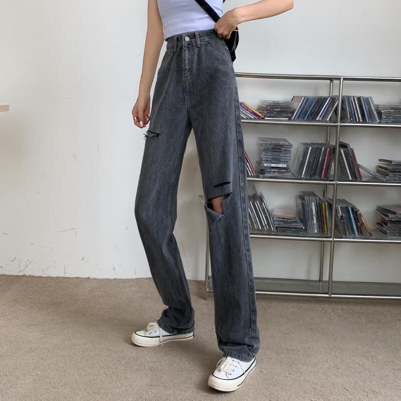 ジーンズ サマーハイウェスト薄手ルーズパンツ 夏物 YY-ファッション80278080111