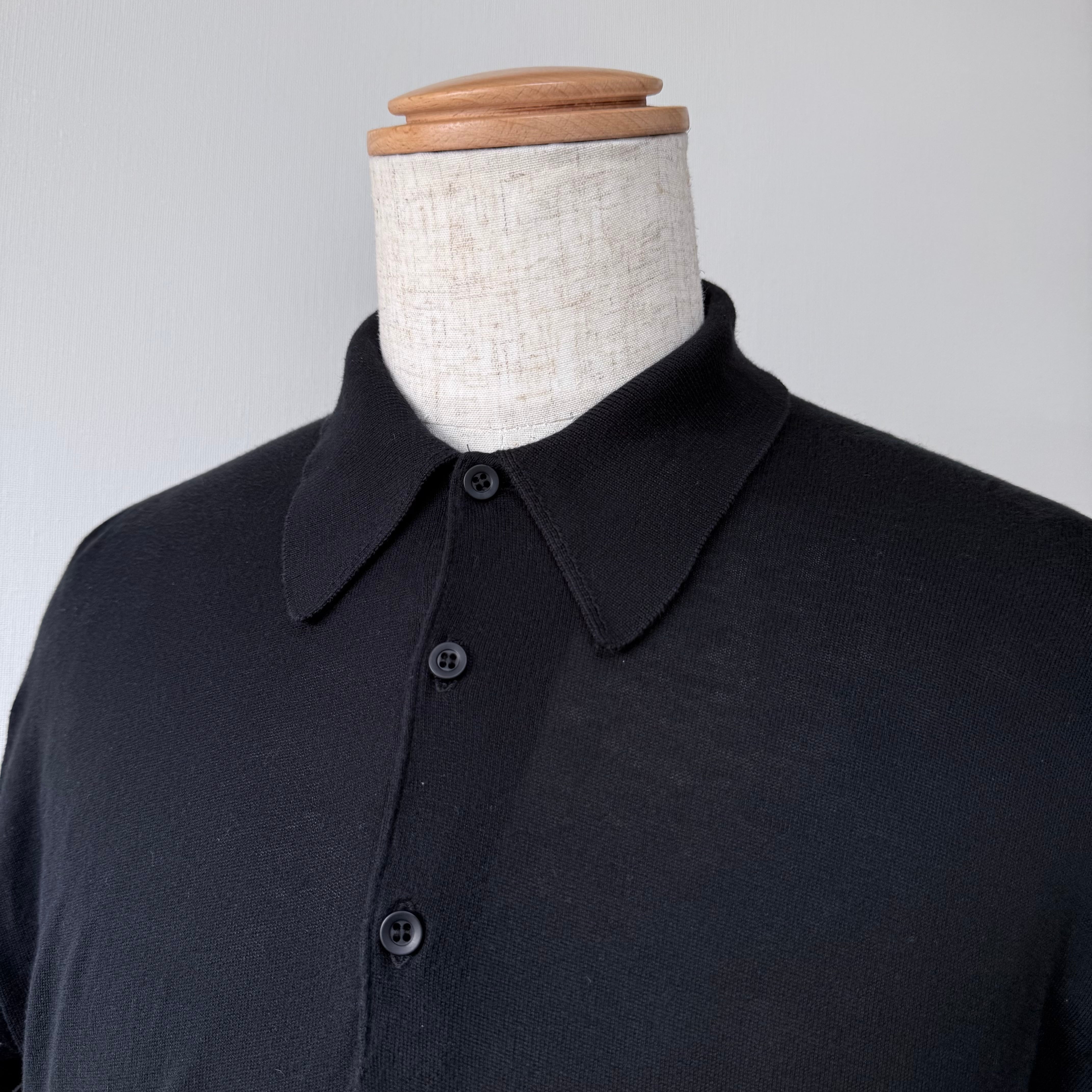 JOHN SMEDLEY 旧タグ シーアイランドコットン パネルボーダー 半袖