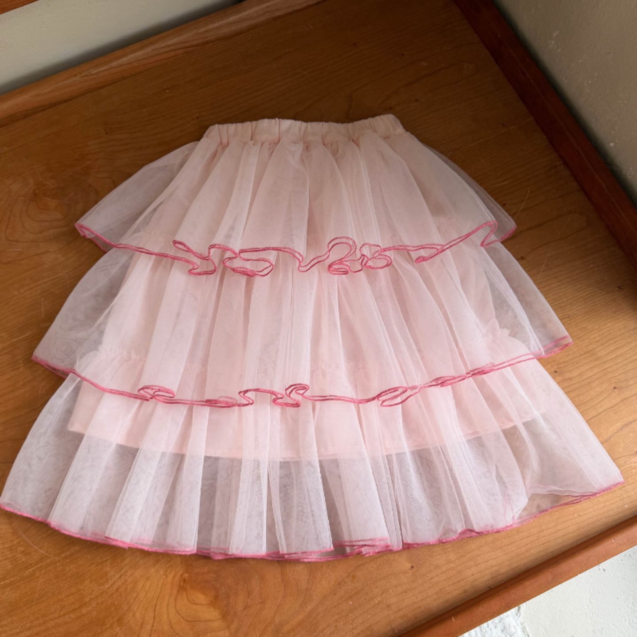 春ふんわりチュールスカート