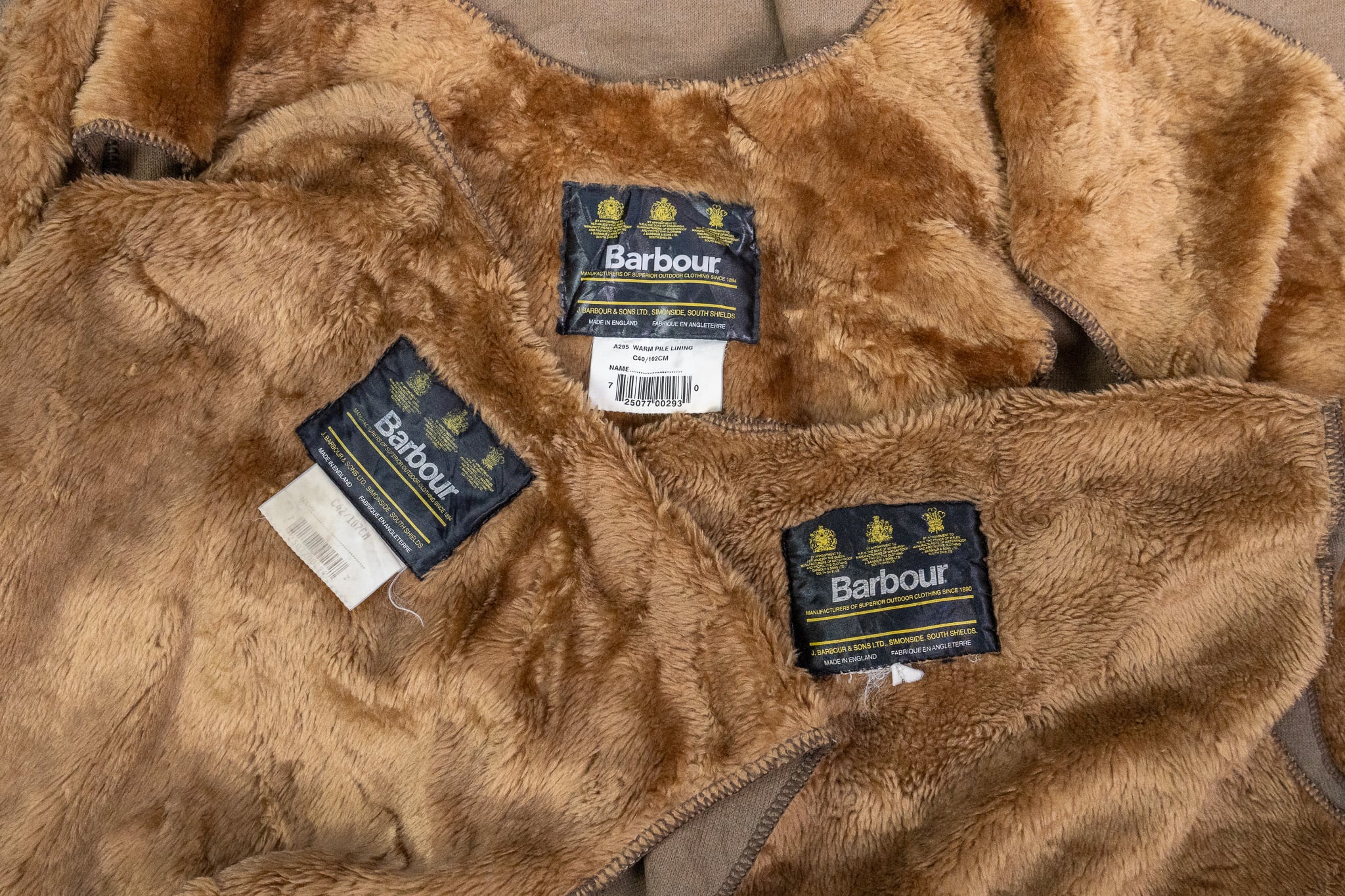 A295】Barbour 3warrant Pile Linner Vest A295】Barbour 3warrant Pile Linner Vest