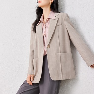 シングルボタンテーラードジャケット ノッチドラペル ストレートシルエット U0319