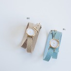 カウレザー2重巻ベルトの腕時計／Made in Japan