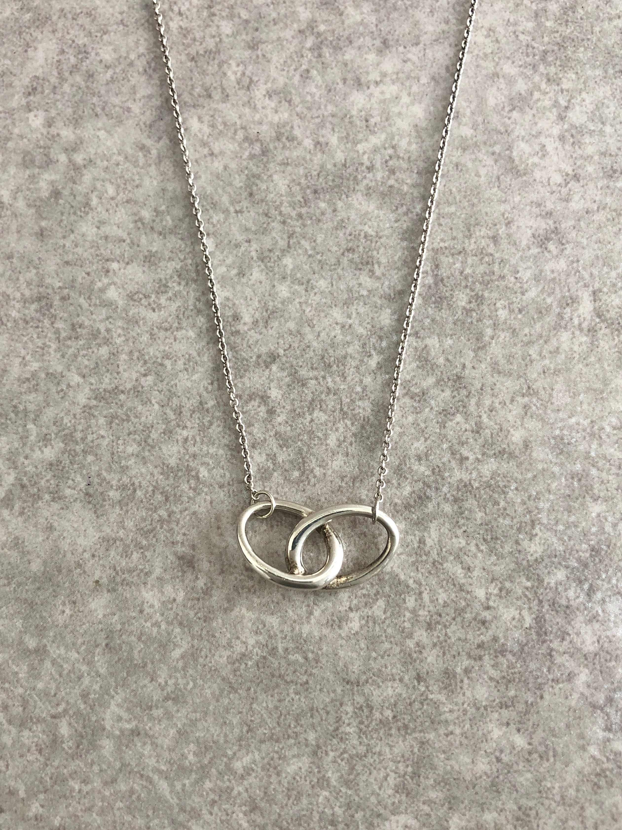 Tiffany & Co. ティファニー ネックレス シルバー ダブルループ 925