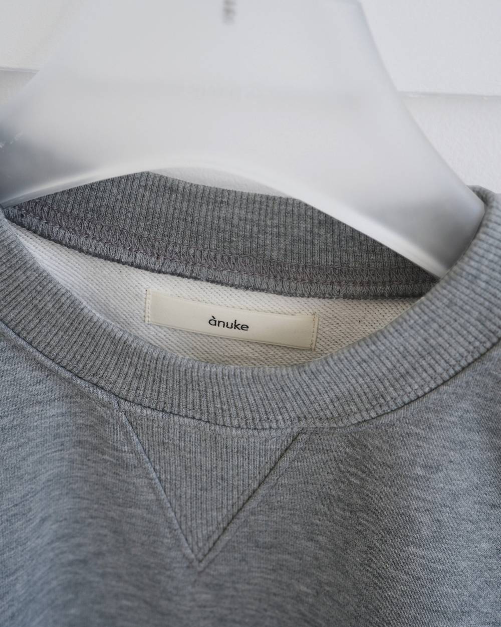 ànuke Compact Short Sweat コンパクトショートスウェット Gray