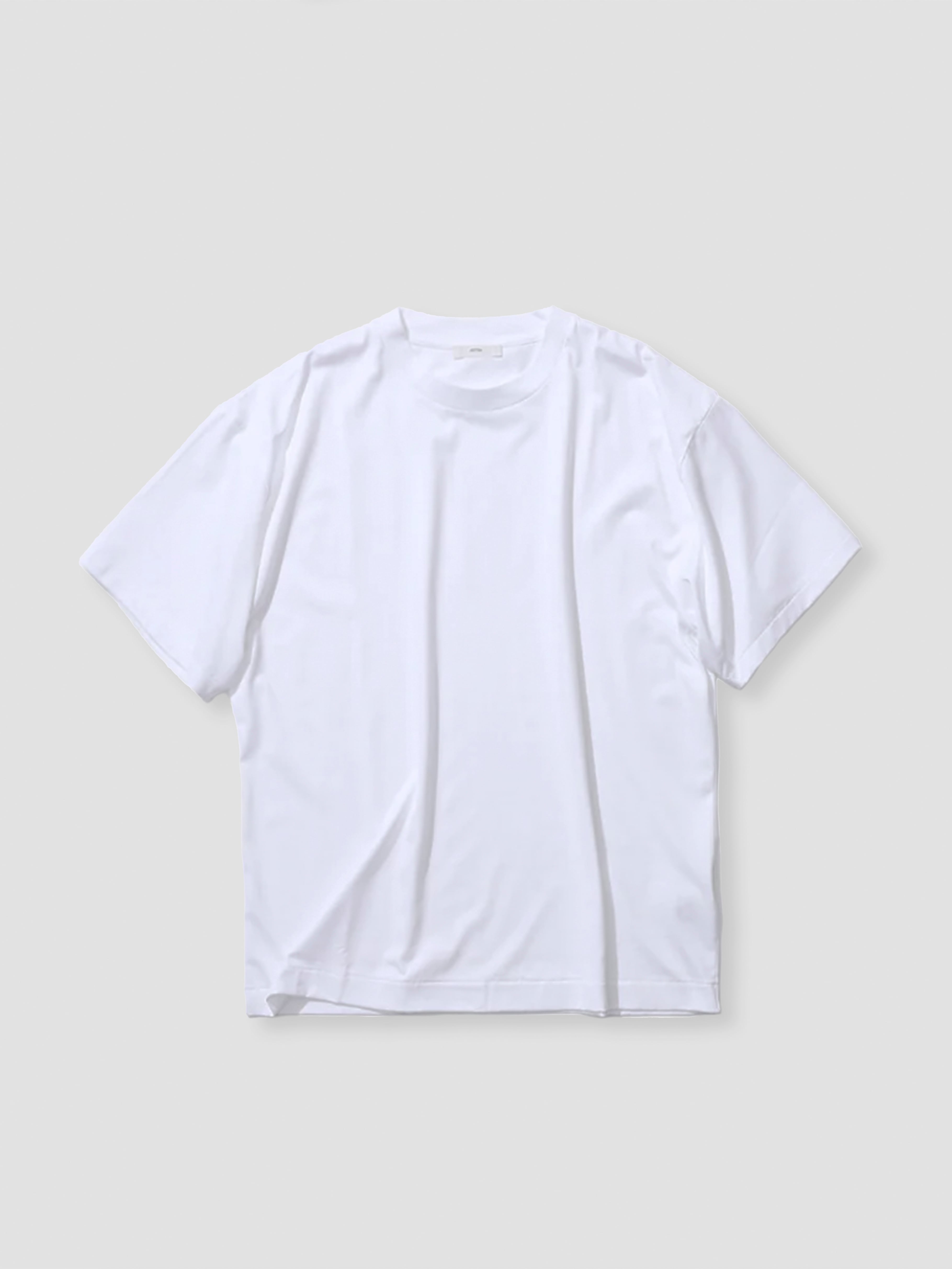 【関税込み】ALAINPAUL ホワイト Extended Tシャツ ATON SUVIN 60/2 OVERSIZED T-SHIRT WHITE KKAGCM0015 | BEST